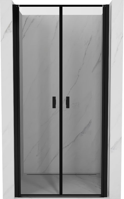 Drzwi prysznicowe uchylne Mexen Mist czarne 95x200 cm - 8A7-095-000-70-70 1 szt.