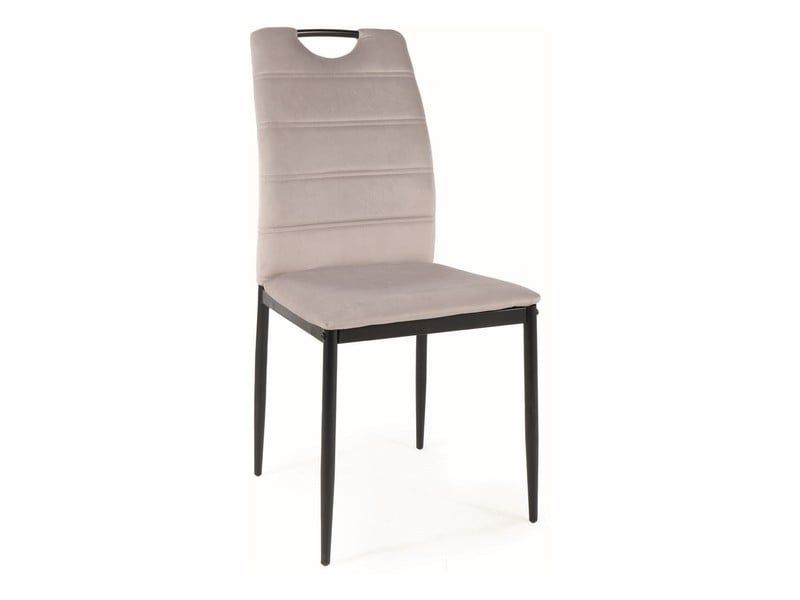 Krzesło Signal tapicerowane RIP VELVET jasnoszare 1 szt