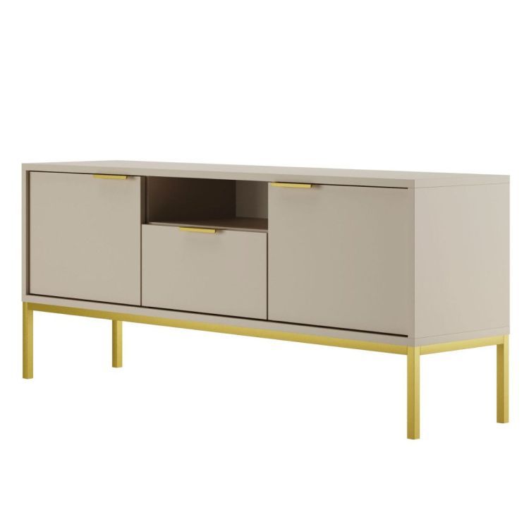 Szafka RTV Kocot Meble AUSTIN 135 kaszmir/złota 1 szt.