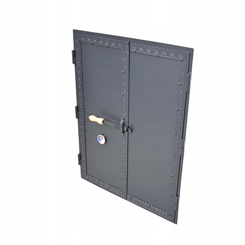 DRZWI STALOWE DO WĘDZARNI / KOMINKA / PALENISKA OTWARTEGO 60cm x 80cm 1szt