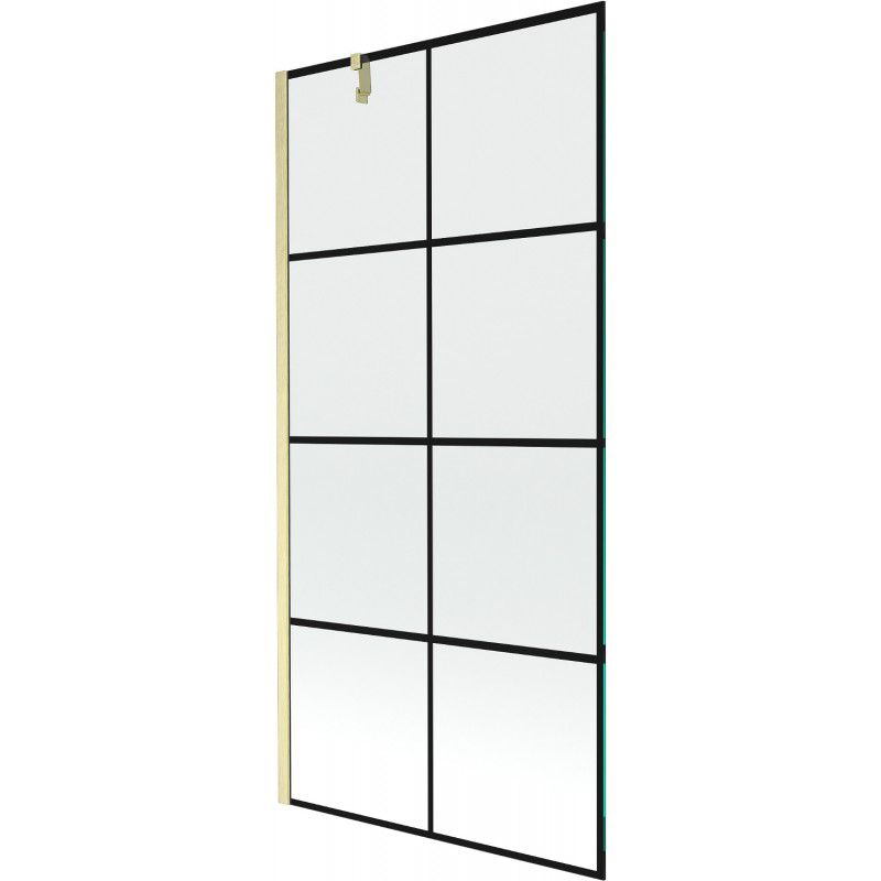 Parawan stały Mexen Next czarny wzór 90x150 cm 1 szt.