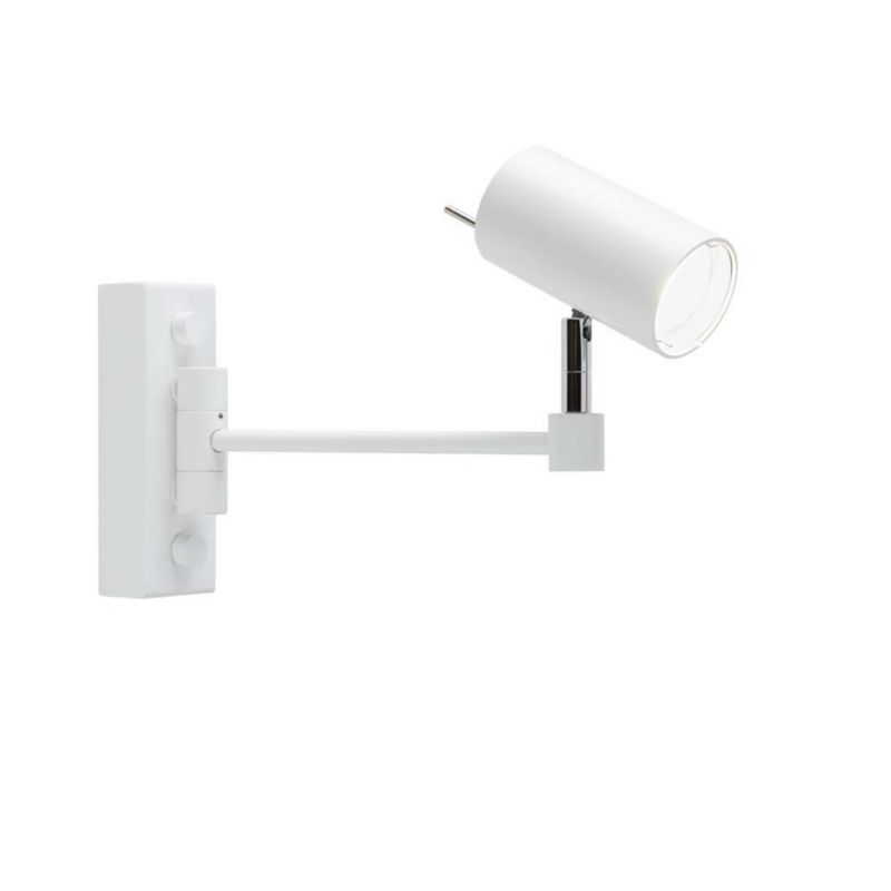 Kinkiet ścienny Shilo Fussa biały 1 x GU10 x 10W IP20 wym: 21,5 x 5,5 x 31,5 cm - 1 szt.