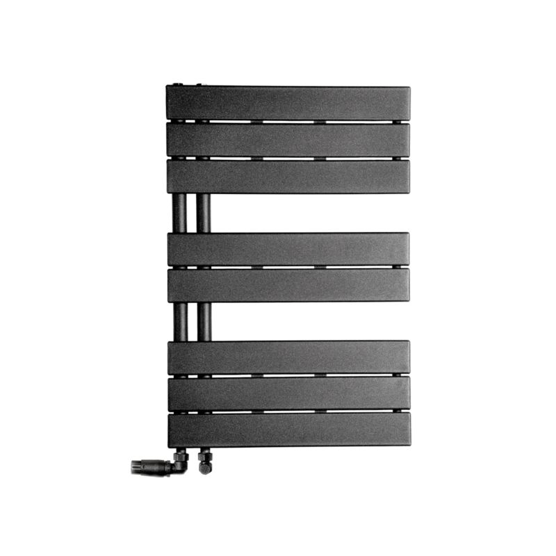 Grzejnik łazienkowy LUXRAD Atakama 745 x 500 mm czarny mat str. 1 szt