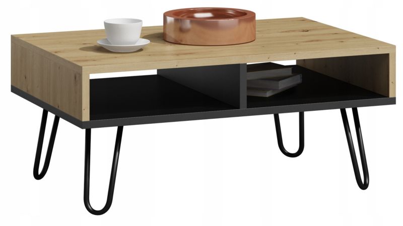 Ława Matkam stolik DORA 100 cm Per artisan-czarny 1 szt.