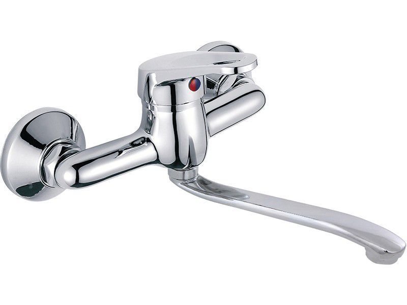 Bateria zlewozmywakowa Kuchinox ścienna Grace Ruchoma wylewka Chrom 1 szt.