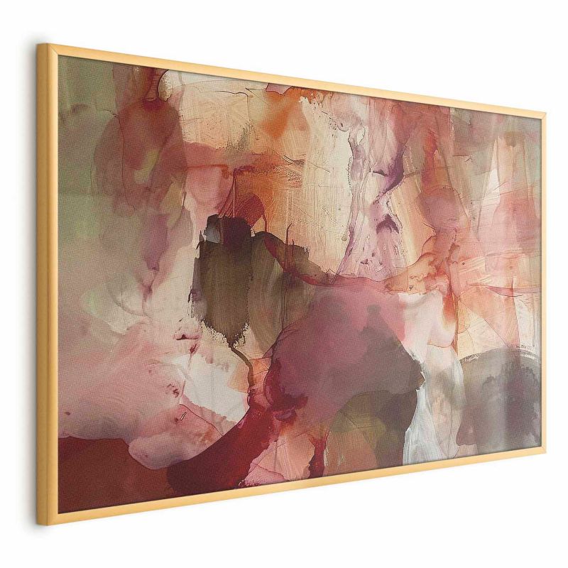 Plakat Artgeist Wiosenna kompozycja 90x60 cm z ramą złotą bez marginesu 1 szt