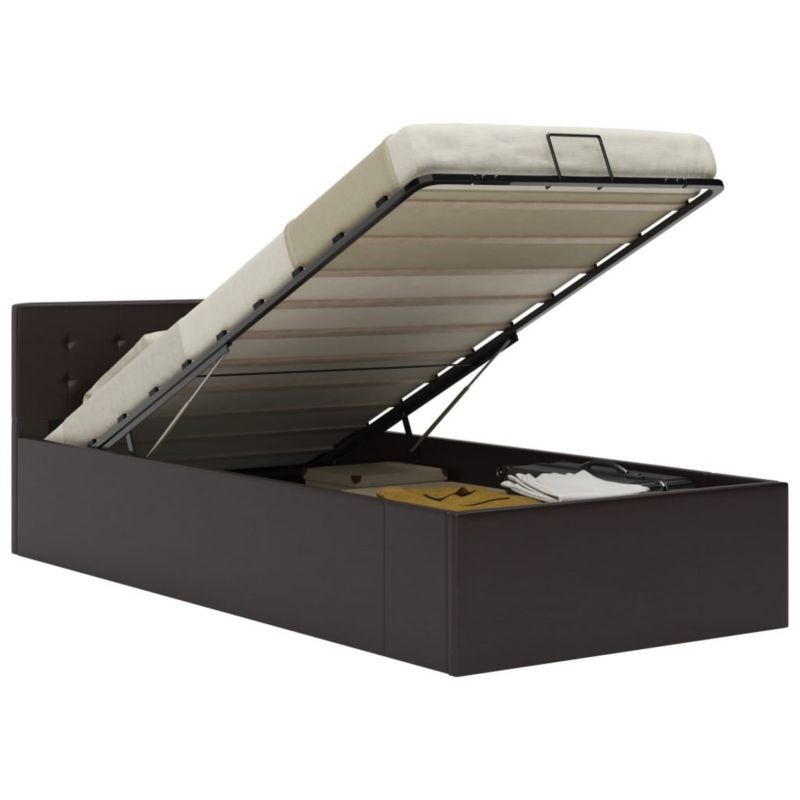 Łóżko tapicerowane WaszeMeble 100x200 cm szara WM-285523 1 szt.