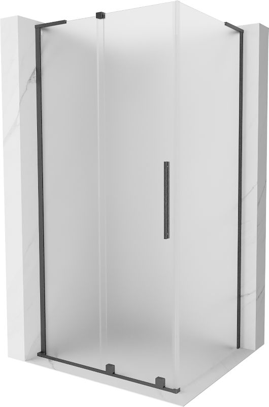 Kabina prysznicowa Mexen Velar L rozsuwana 100 x 110 cm szron gun gray szczotkowany 1 szt.