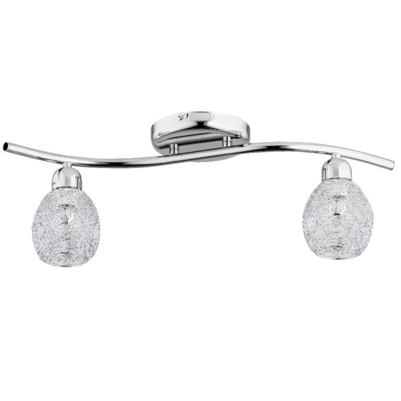 Lampa sufitowa wisząca Alfa Koszyczki 3124 chromowana przezroczysty nowoczesna 2xE14 x 10W 1 szt.