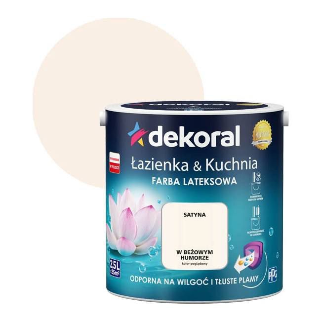 Farba kolorowa Dekoral Łazienka & Kuchnia w beżowym humorze 2,5 l