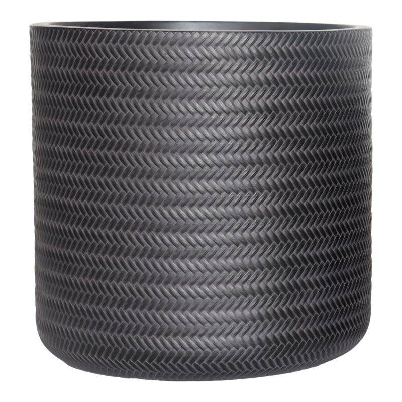 Donica ratan Verve 43 cm czarna