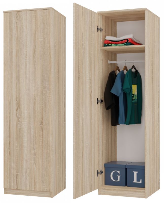 Szafa Topeshop SD-50 Dąb Sonoma Garderoba 50x50x180 cm 1 szt.