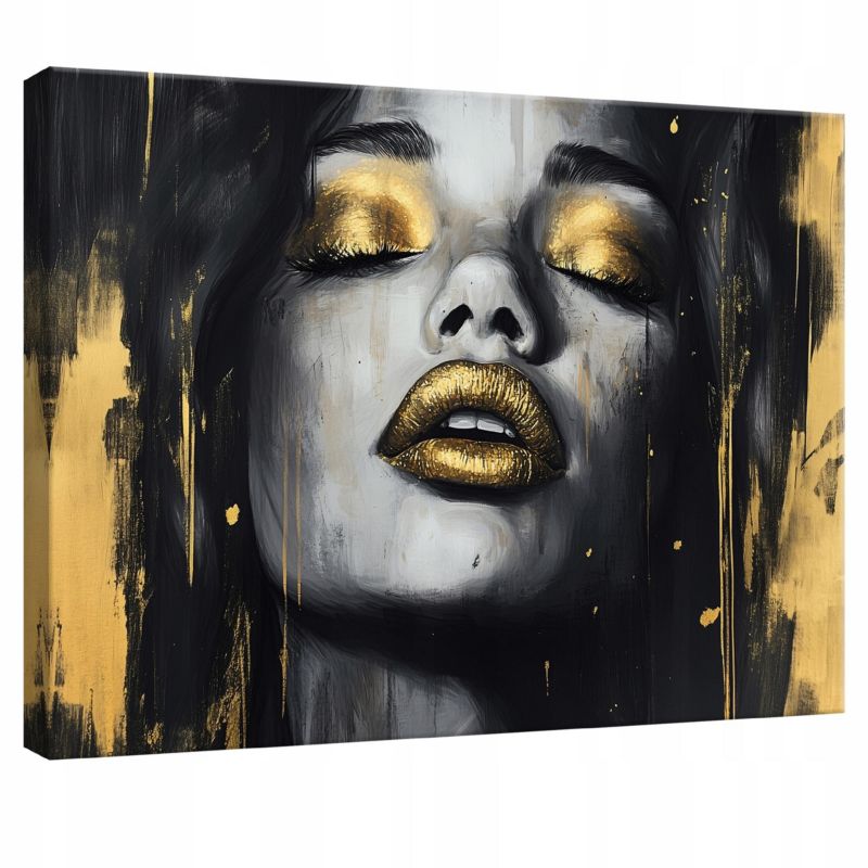 Obraz Na Płótnie WALLARENA 60x40 cm Do Sypialni Salonu Kuchni Kobieta Abstrakcja 1 szt.