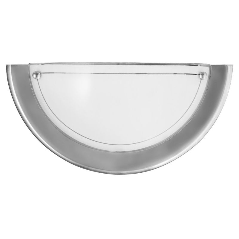 Kinkiet ścienny Rabalux Ufo chromowany szkło opalizowane do łazienki 1 x E27 x 60W IP20 wym: 31 x 31 x 31 cm - 1 szt.