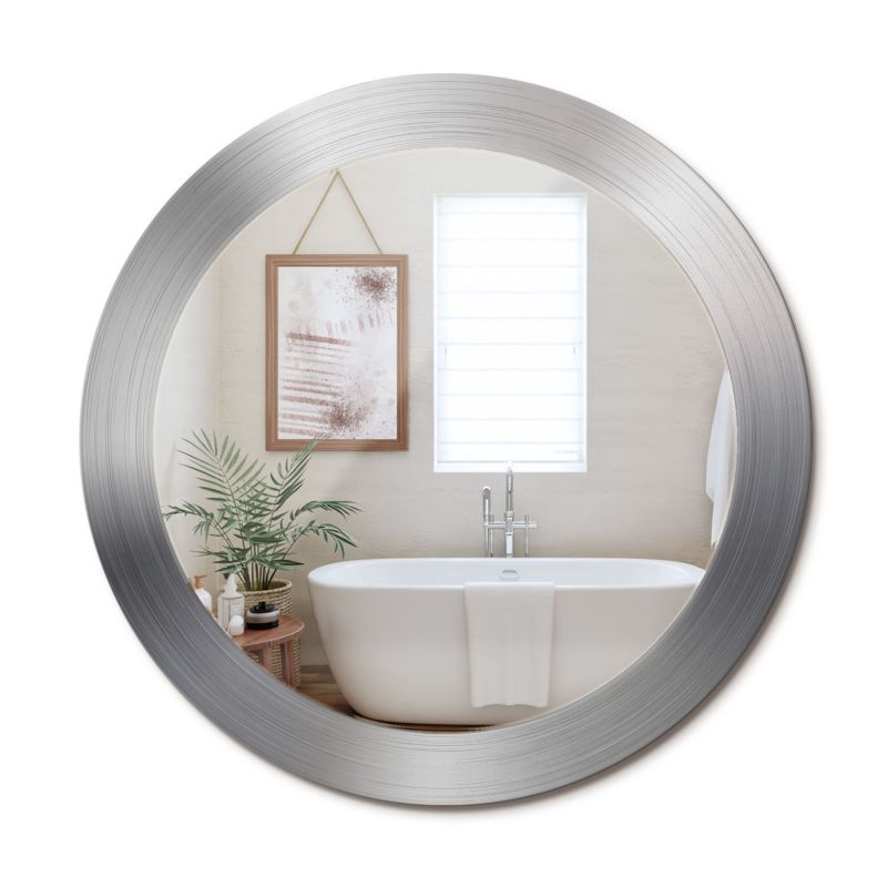 Lustro Wiszące ArtPrintCave 70 cm Imitacja Metalu z Ozdobną Ramą Szklaną w Stylu Boho 1 szt.