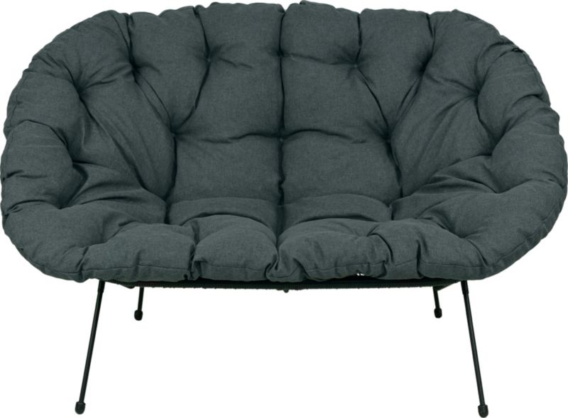 Poduszka na sofę żyłkową AMPO ciemny szary 1 szt.