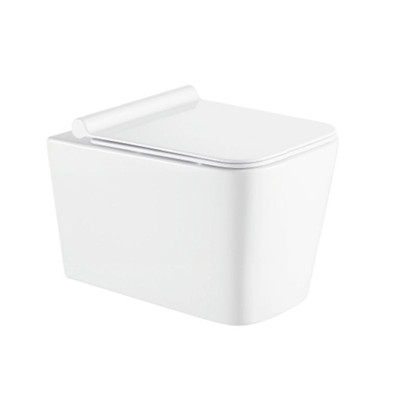 Miska WC wisząca Hagser Lina wolnoopadająca deska bez kołnierza 53x36,5 cm biała 1 szt.