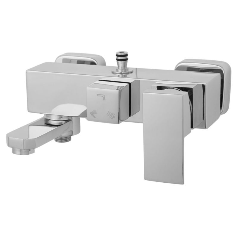 Bateria CB Yoka Home prysznicowa ścienna do kabiny 3-funkcyjna chrom z wylewką - 1 szt.