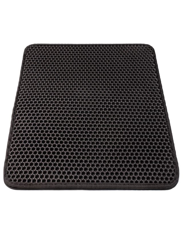 Mata pod kuwetę Be-active.pl podkładka dwuwarstwowa dla kota czarna 1szt