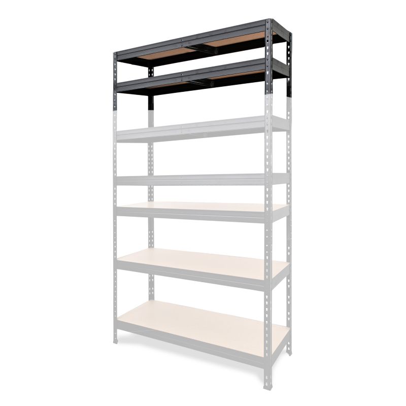 Nadstawka metalowa do regału GoodHome Rand 46 x 128 x 40 cm 2 półki 300 kg