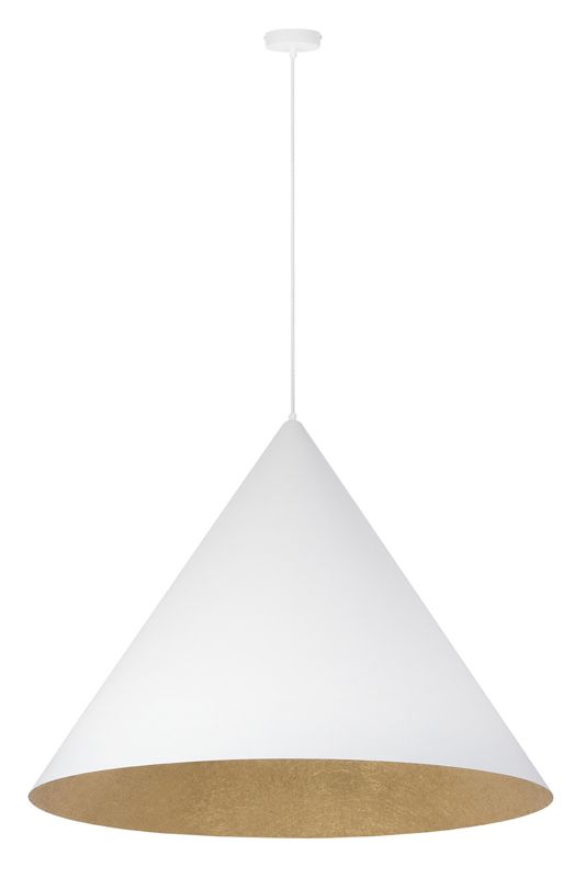 Lampa wisząca Sigma Lighting Vesuvio 9136 biało-złota nowoczesna 3xE27 x 1 szt.
