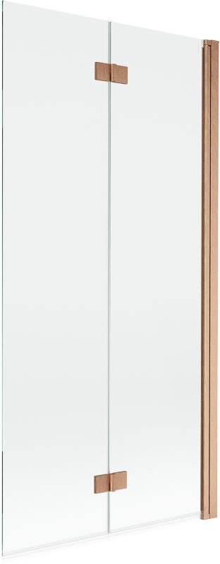 Parawan nawannowy Mexen Mist miedź szczotkowana 90 x 150 cm 2-skrzydłowy 1 szt