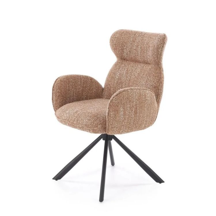 Krzesło Halmar tapicerowane K571 cynamonowe obracane 1 szt