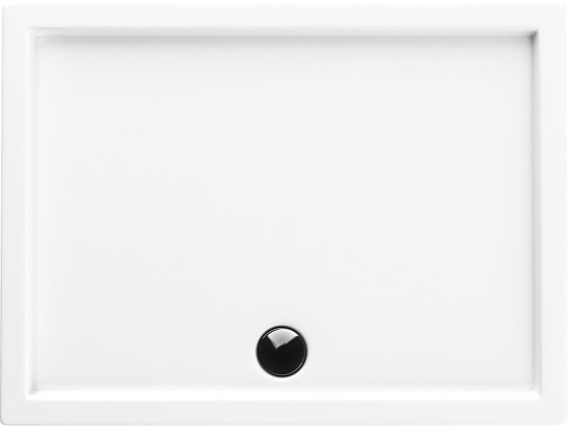 Brodzik akrylowy Schedpol Lena prostokątny 80 x 120 x 14 cm biały