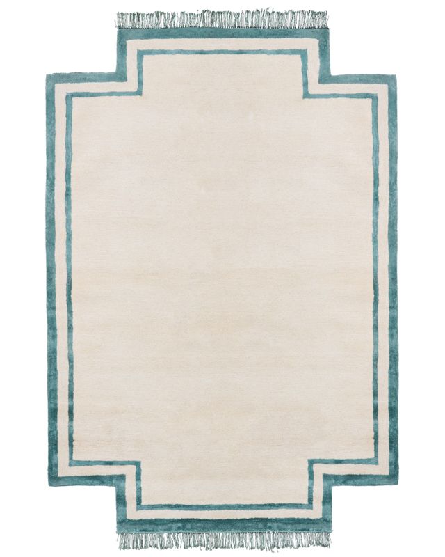 Dywan z wiskozy 160 x 230 cm beżowy Berwari 1 szt.