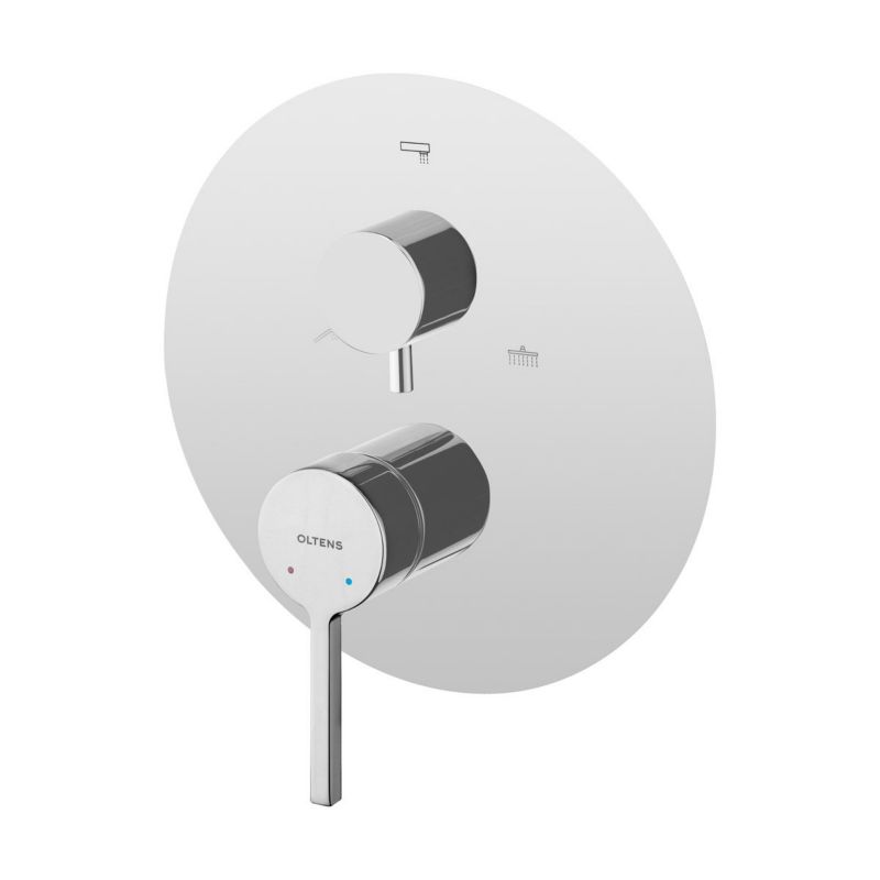 Bateria podtynkowa Oltens Rann chrom 1 uchwyt mosiądz głowica ceramiczna 1 szt.