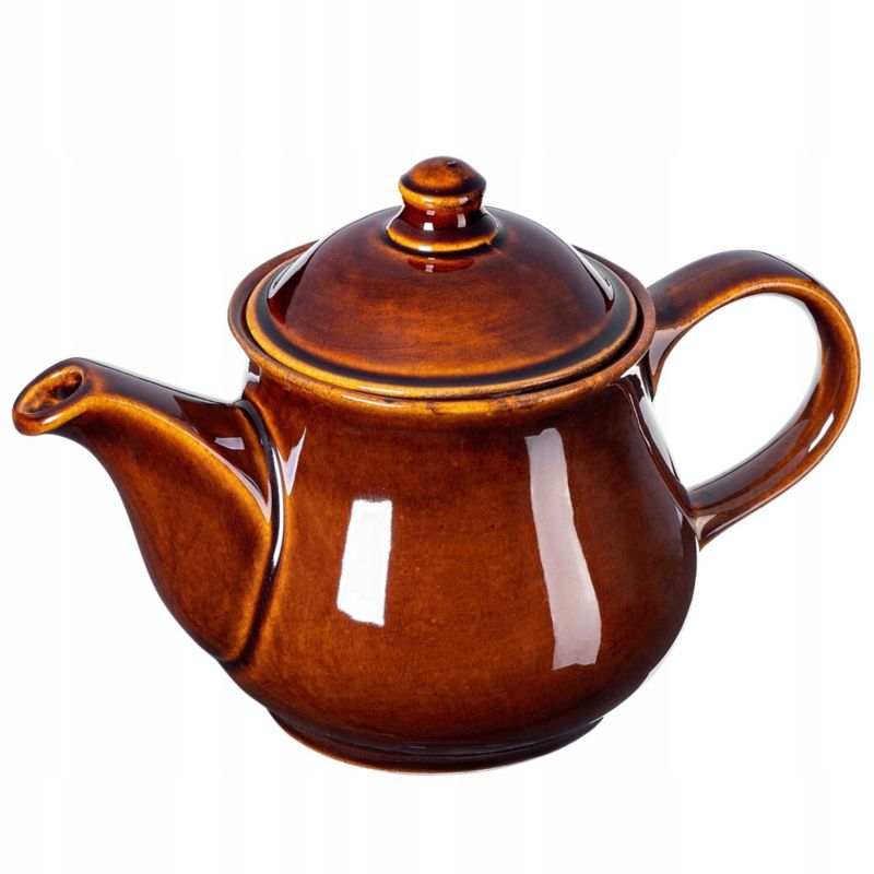 Czajnik KADAX Dzbanek Do Herbaty Kawy Kamionka 1L Brązowy 1szt.