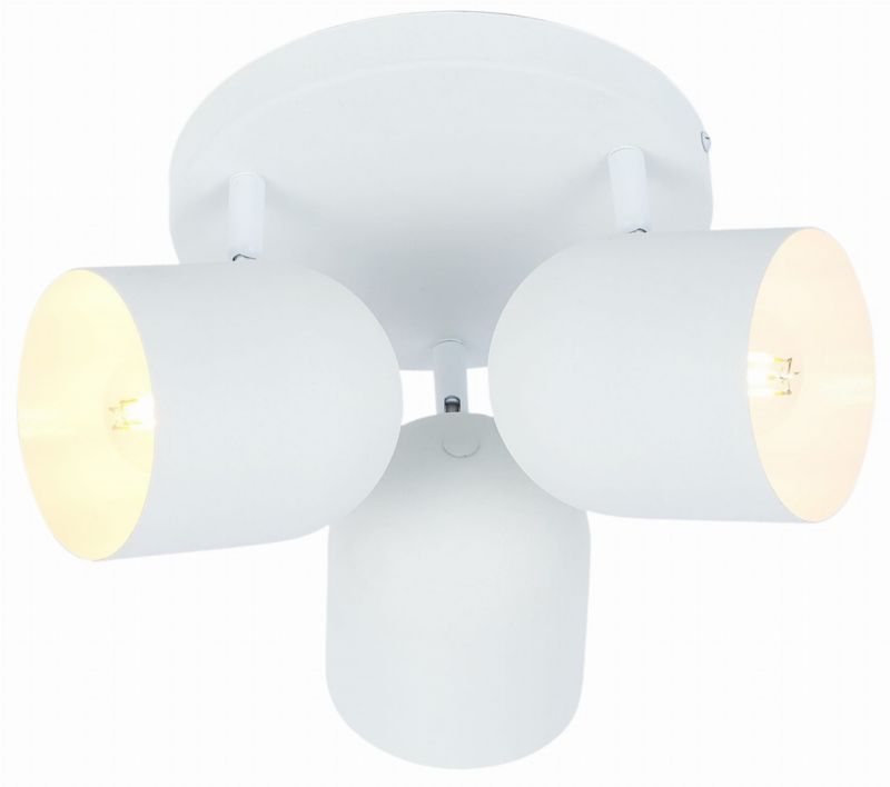 Lampa sufitowa Candellux Azuro biała 3 x E27 x 40W wym: 32 x 32 cm - 1 szt.