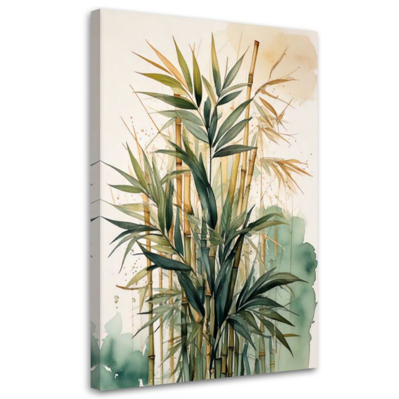 Obraz do salonu Feeby Bambus Akwarela Natura 60x90cm 1szt