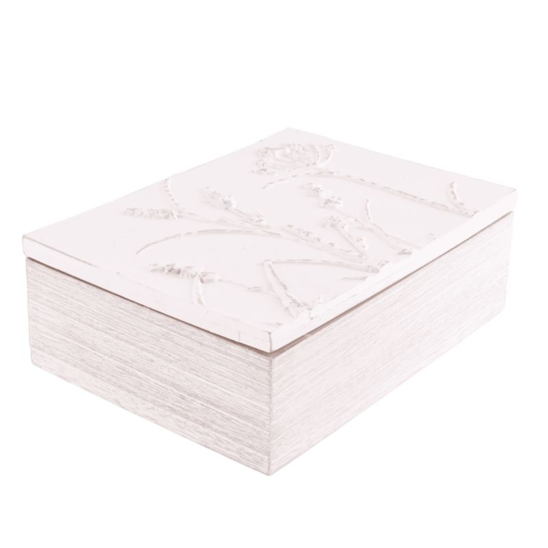 Skrzyneczka ozdobna Direct Home and Garden Anti biały