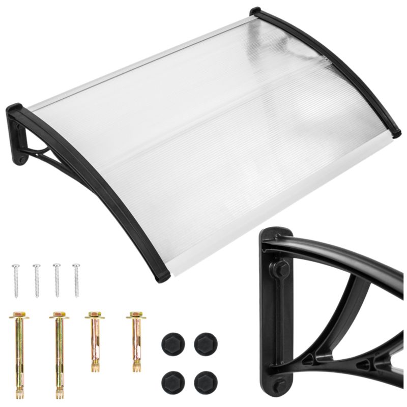 Daszek Nad Drzwi Wejściowe Becke Łukowy Przezroczysty 150x100 Cm - 1 Szt.