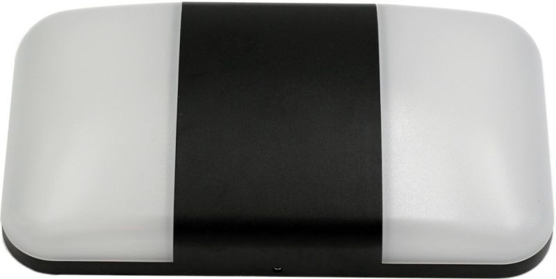 Kinkiet ścienny zewnętrzny IdeaLED Carina czarno-biały LED 14W 4000K 840lm IP54 wym: 13 x 24 x 4,5 cm aluminium - 1 szt.