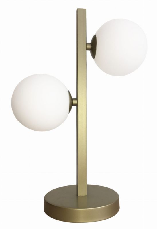 Lampka stołowa Candellux Kama mosiądz-biała 2 x G9 x 28W IP20 wym: 42 x 28 x 16 cm metal - 1 szt.