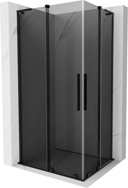 Kabina prysznicowa Mexen Velar L Duo rozsuwana 100 x 90 cm grafit czarna 1 szt.