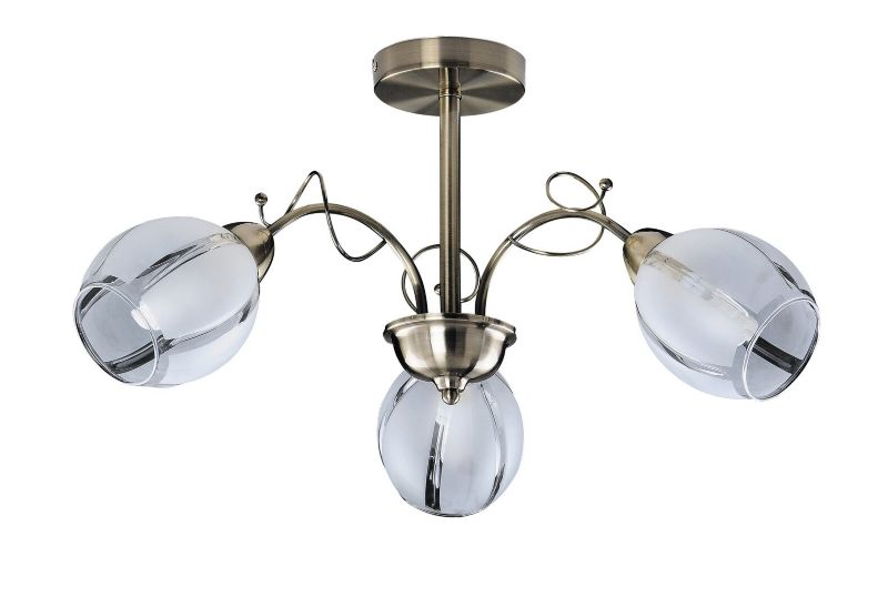 Lampa sufitowa wisząca Rabalux Joel 2704 brązowo-biała styl klasyczny 3xE27 x 1 szt.