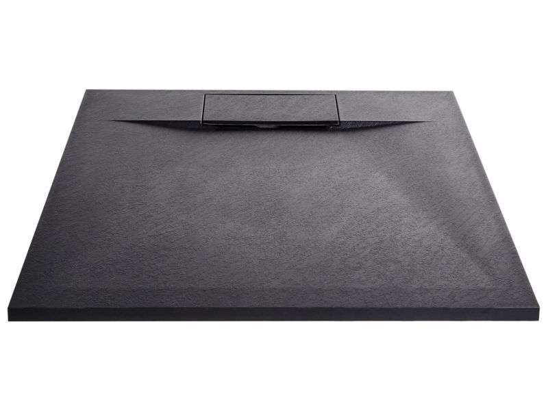 Brodzik prysznicowy Azzurro 90 x 90 x 3 cm Czarny 1 szt.