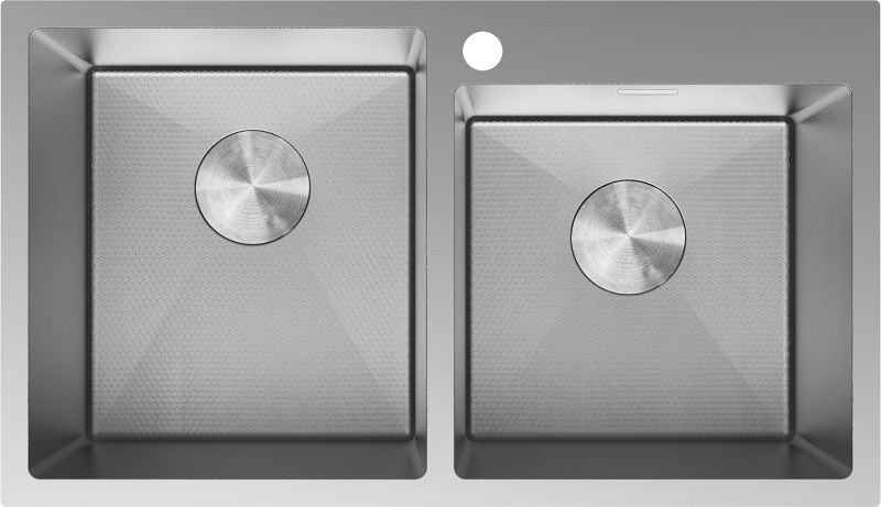 Zlewozmywak wpuszczany Mexen Xorin inox 780x450 mm 2-komorowy 1 szt.