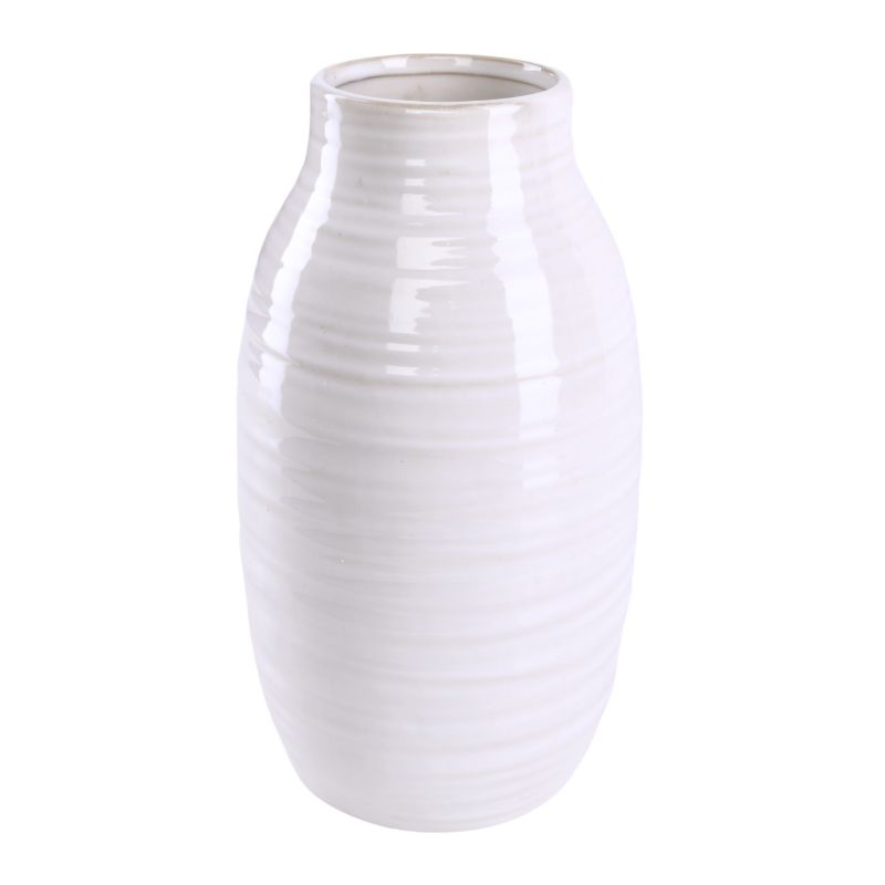 Wazon Direct Home and Garden Sand 14 x 14 x 25.5 cm biały