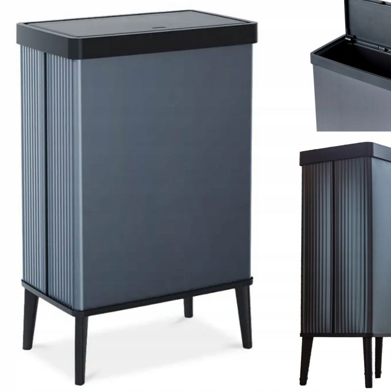 Kosz Curver Keter VERTO na Śmieci na Nóżkach łazienkowy do Domu Kuchni 54L Niebieski 1 szt