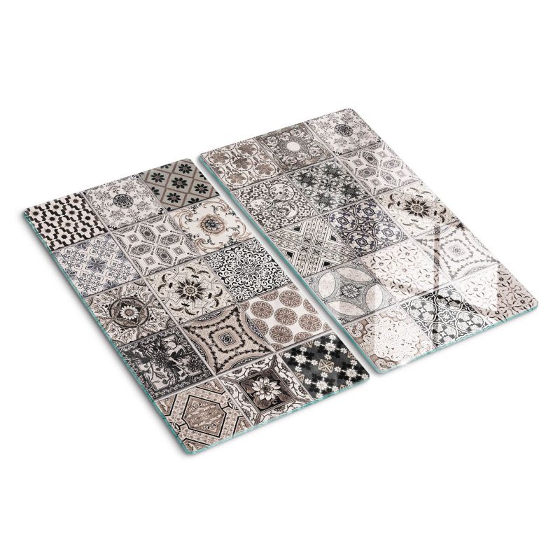 Deska szklana Tulup Ceramiczne płytki 30x52 cm 2 szt.