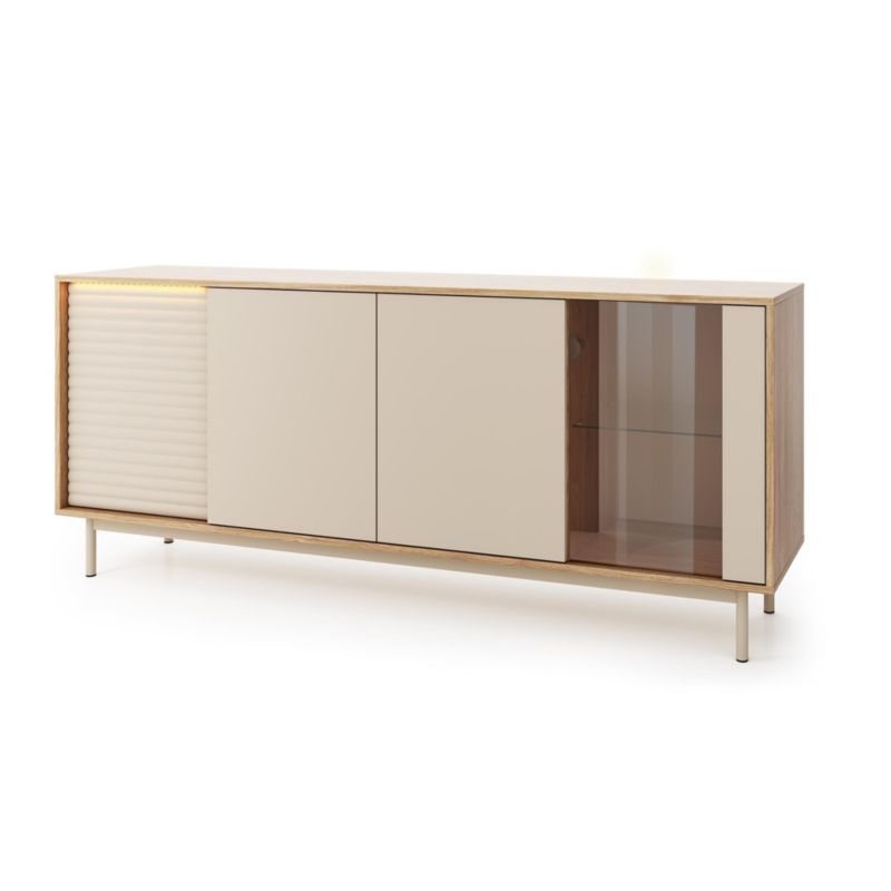 Komoda czterodrzwiowa Bettso Latilo z oświetleniem LED kaszmir 1szt.