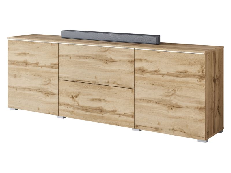 Szafka RTV MIRJAN 24 Vera 180 z białym oświelteniem LED wotan 1 szt.