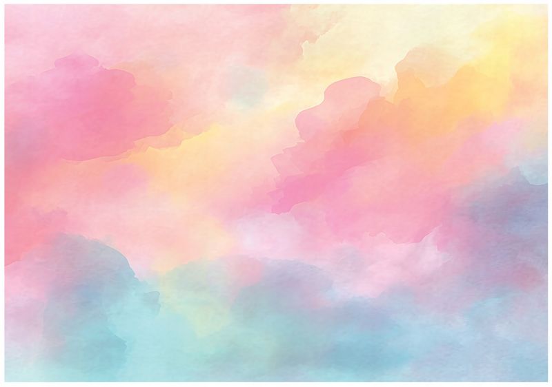 Fototapeta WALLARENA Dla Dzieci Na Flizelinie Dla Dziewczynki Chmury Pastelowy Różowy 350x250 cm 16086VX7 1 szt.