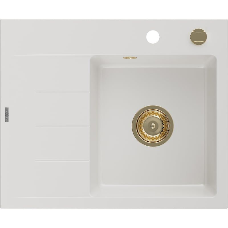 Zlewozmywak wpuszczany Mexen Ben 1-komorowy czarny 600x500 mm - 6522605000-77 1 szt.