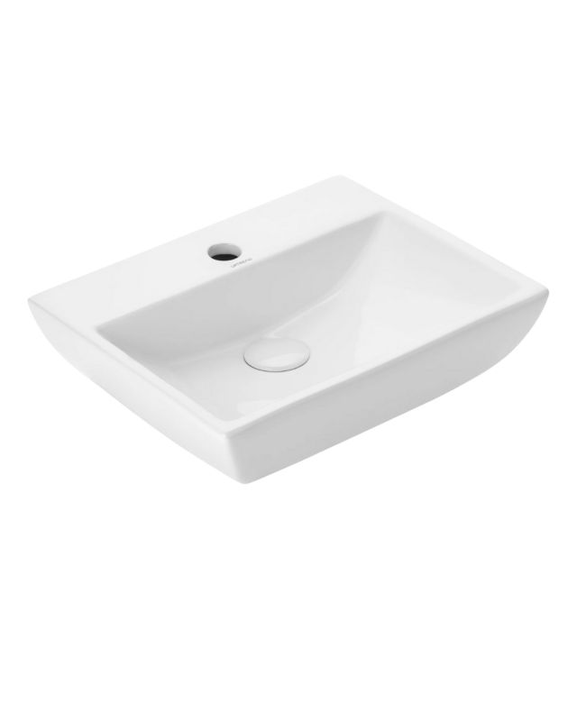 Umywalka ścienna/nablatowa Uptrend PASCAL biały połysk, z otworem na baterię 1 szt.