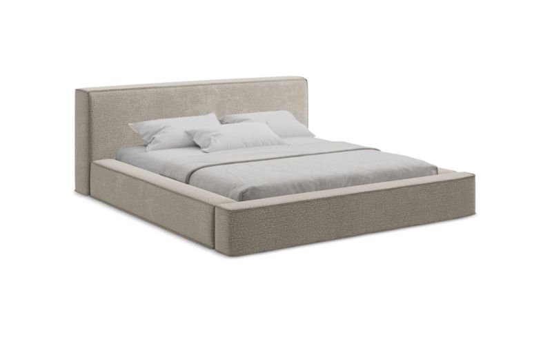 Tapicerowane łóżko z pojemnikiem LaMiaSofa Noho Tkanina fakturowana 180x200 Kreci 1 szt.